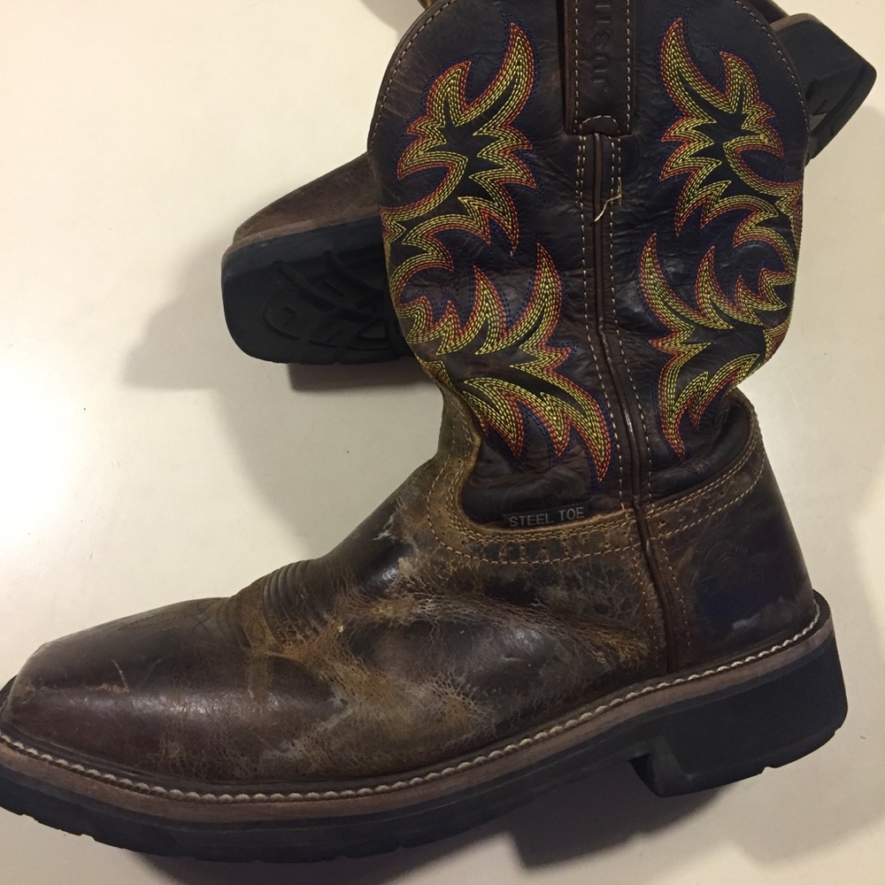 Steel Toe Cowboy work boots!